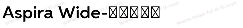 Aspira Wide字体转换